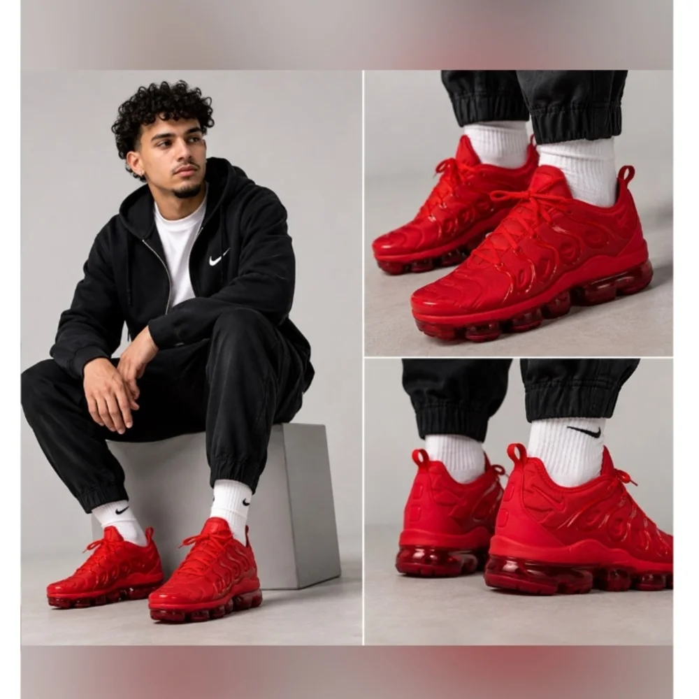 Nike VaporMax Plus in Red